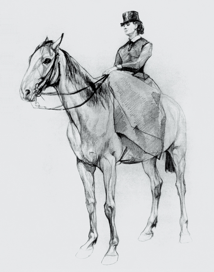  瓦伦丁·亚历山德罗维奇·谢洛夫 Valentin Alexandrovich Serov —— 骑在马上的玛蒙托娃